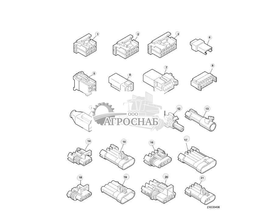Аксессуары жгута проводов 